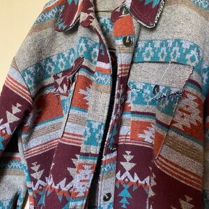 Womens western shacket